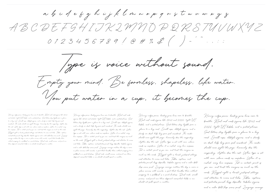 Kimberley Waterfall specimen sheet