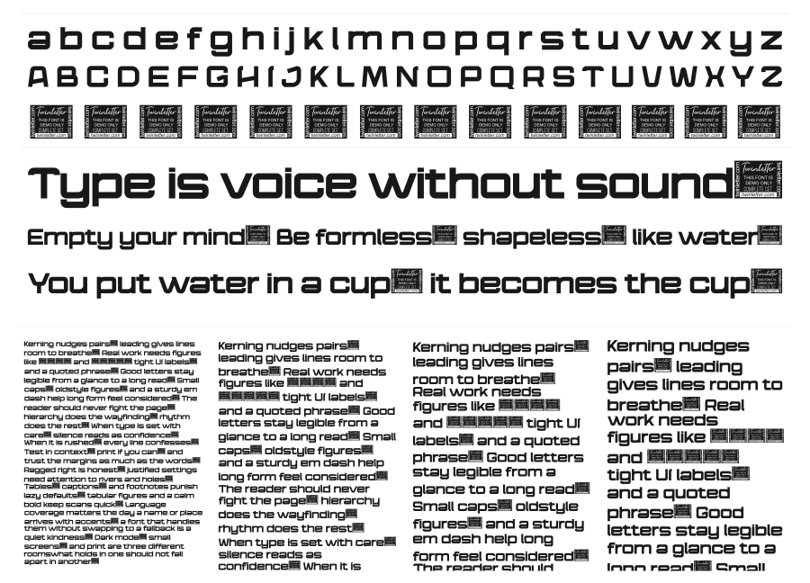 Telone specimen sheet