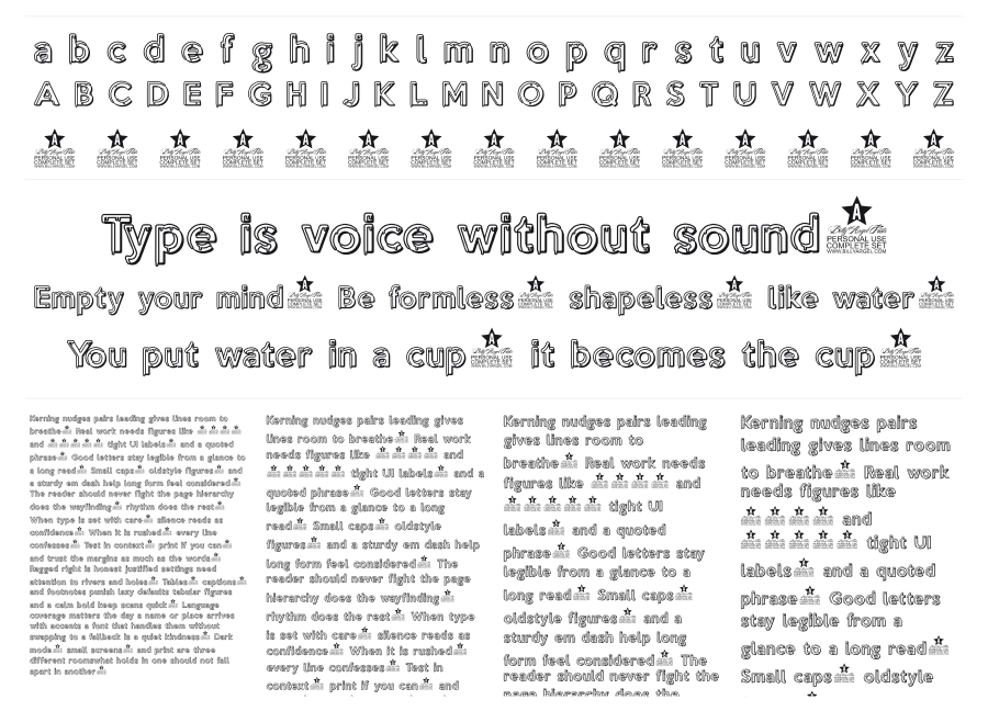 Melted specimen sheet