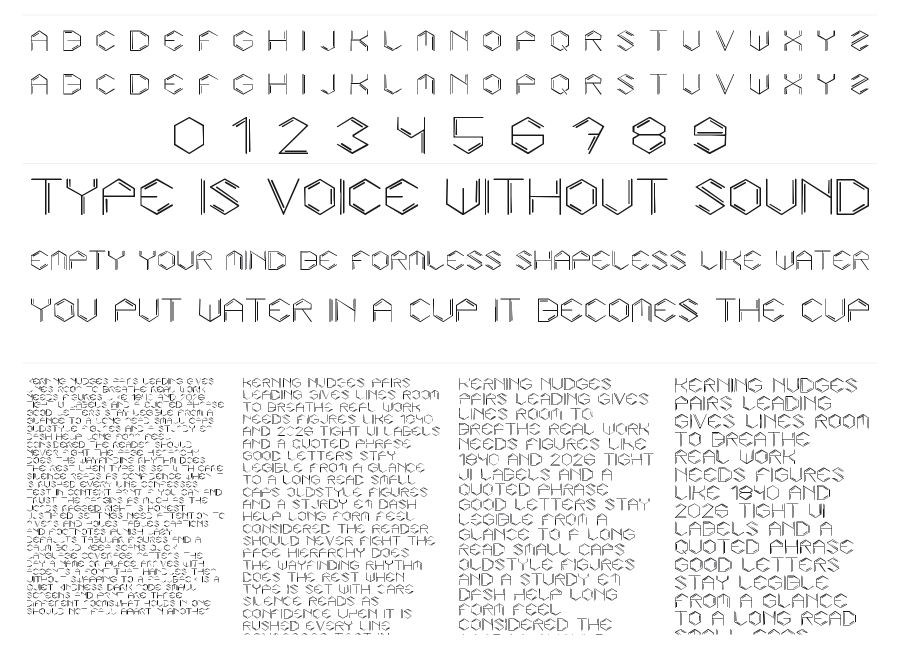Benzeno specimen sheet