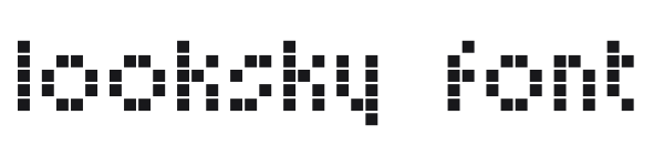 Looksky Font preview
