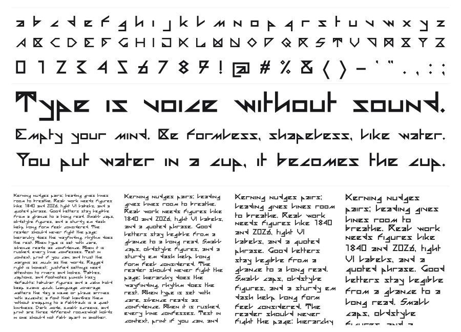 Iber specimen sheet