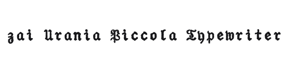 zai Urania Piccola Typewriter preview
