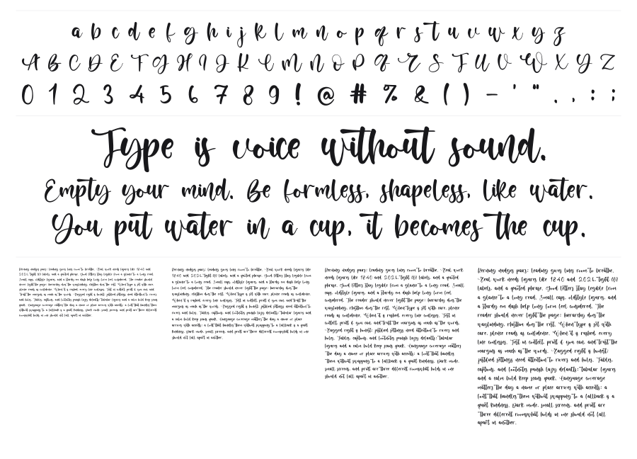 Renesmee specimen sheet