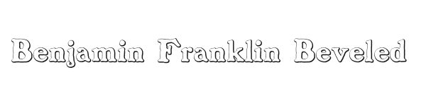 Benjamin Franklin Beveled preview