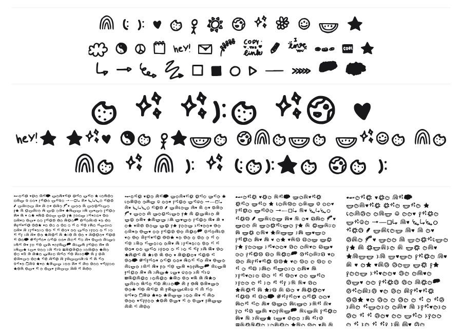 Blubbery specimen sheet