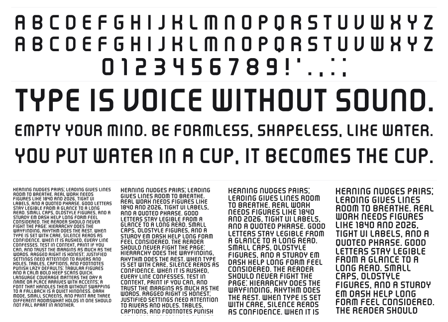 Erhard specimen sheet