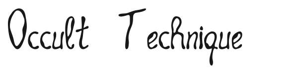 Occult Technique preview