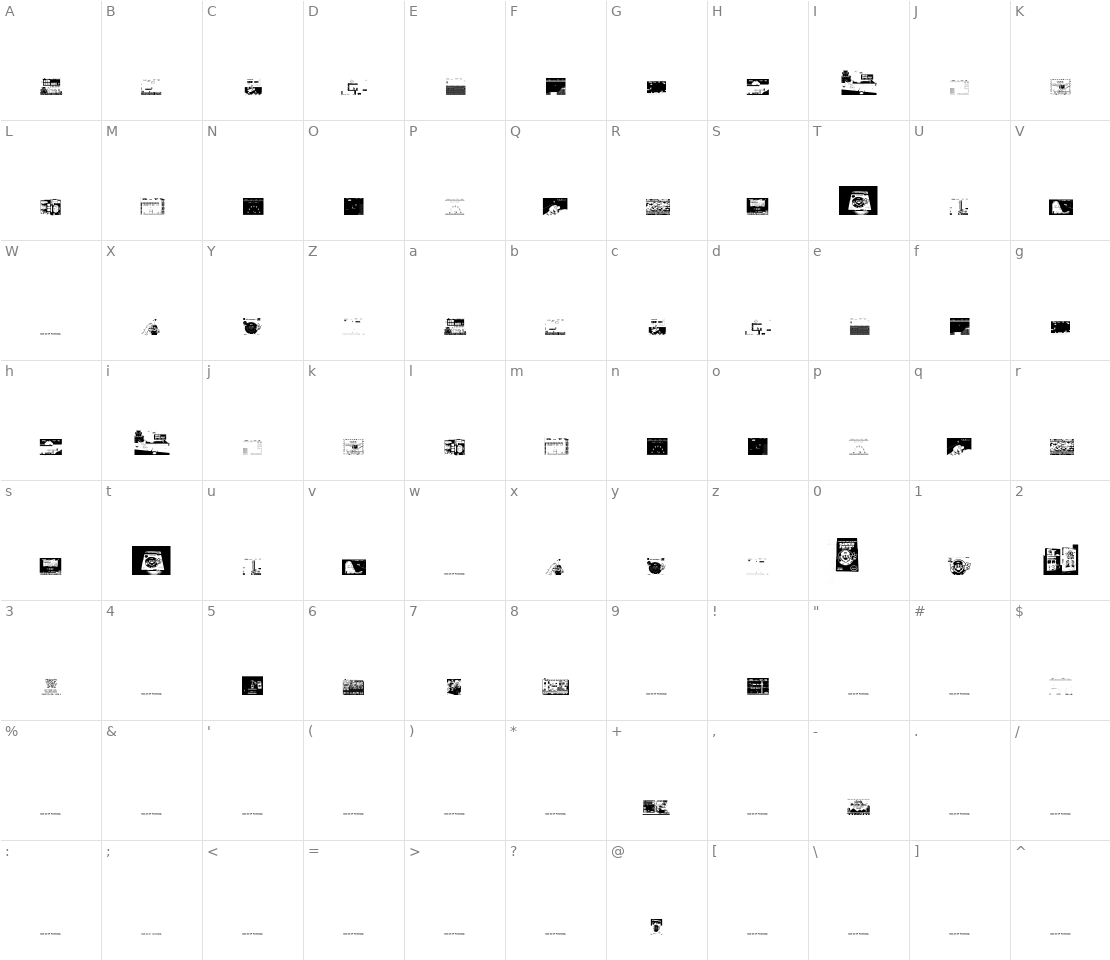 Character set for Super Mario Lost!