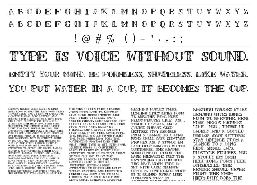 Smudges WZ specimen sheet