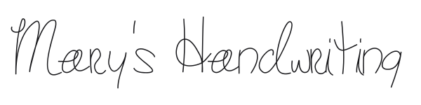 Mary's Handwriting preview