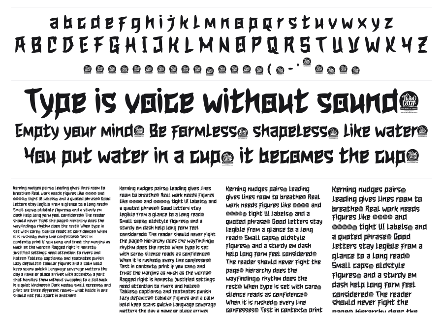 Revoka specimen sheet