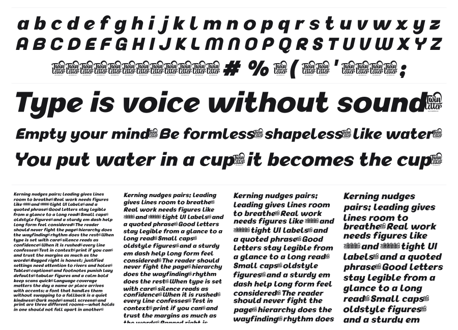 Akuina specimen sheet