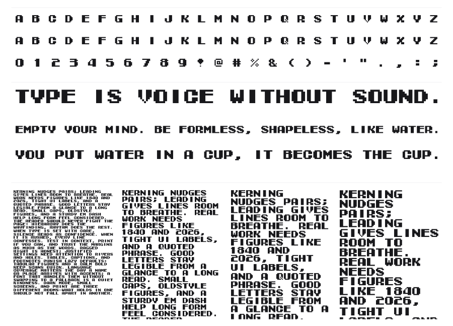 Tecmo Bowl specimen sheet