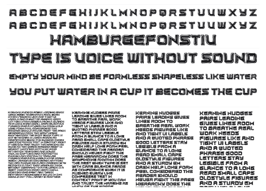 Unlimited specimen sheet
