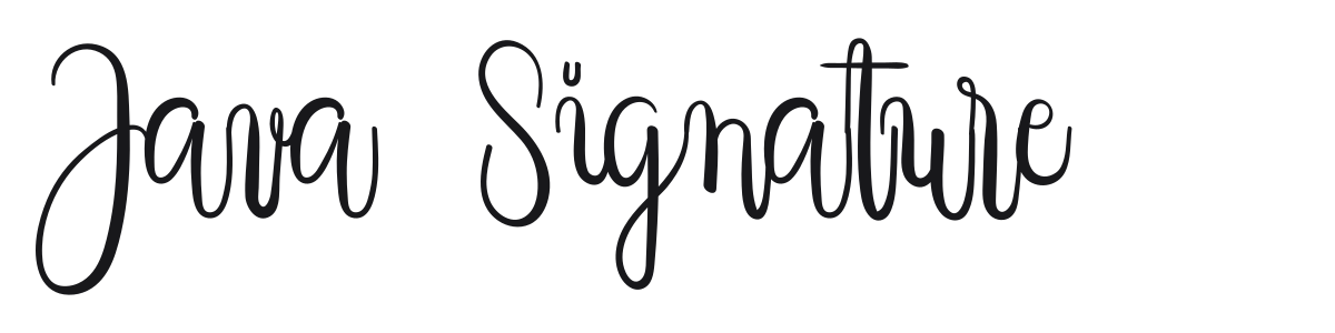 Java Signature preview