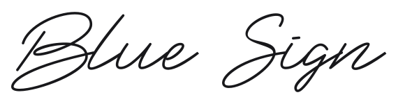 Blue Sign preview