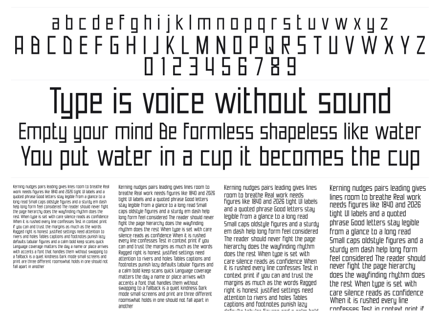 Neuborn specimen sheet