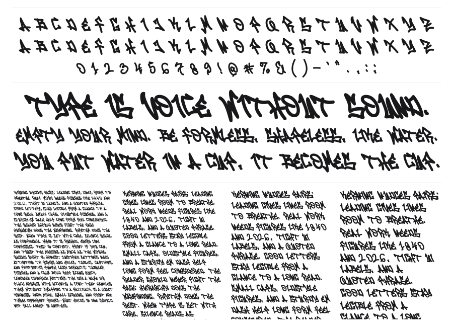 Hoax Vandal specimen sheet