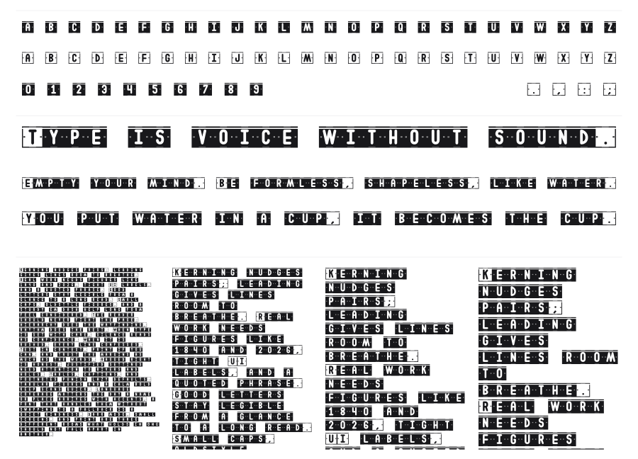 Double Color St specimen sheet