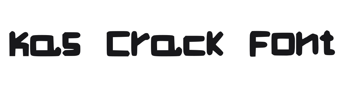 Kas Crack Font preview