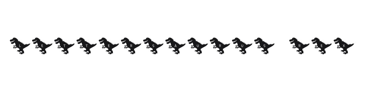 Lettersaurus Rex preview