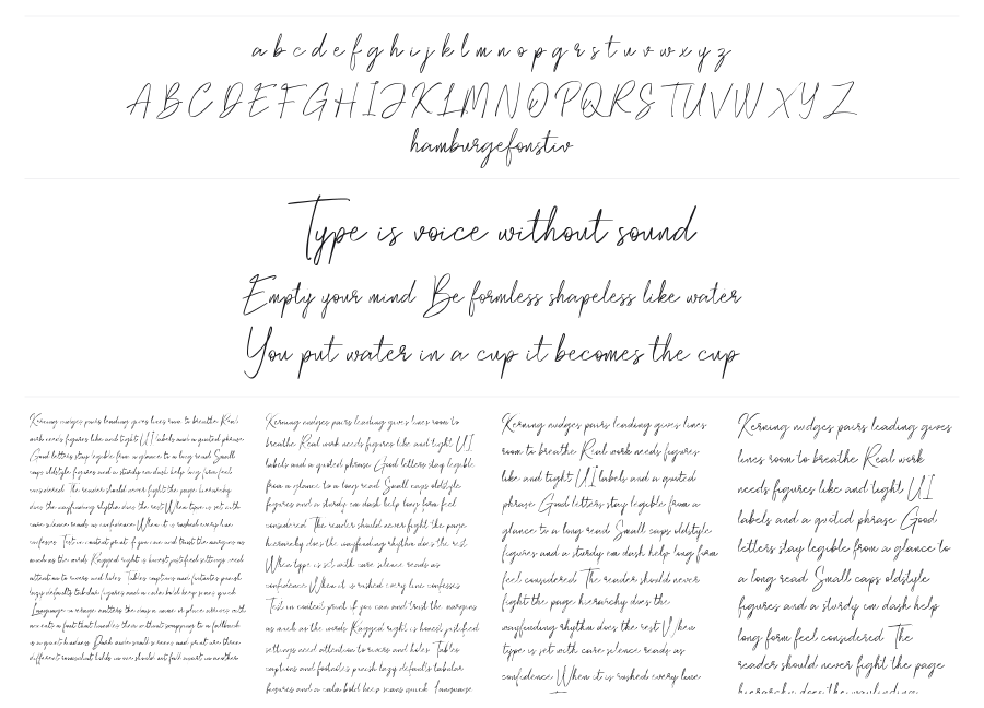 Pevanytta specimen sheet
