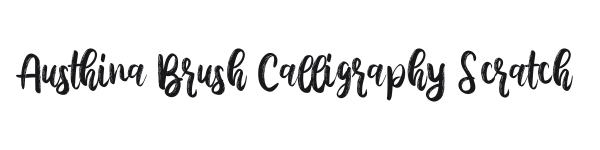 Austhina Brush Calligraphy Scratch preview