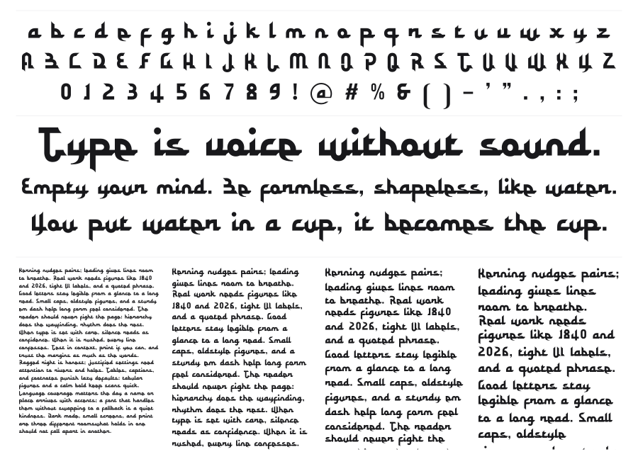 Kofin specimen sheet