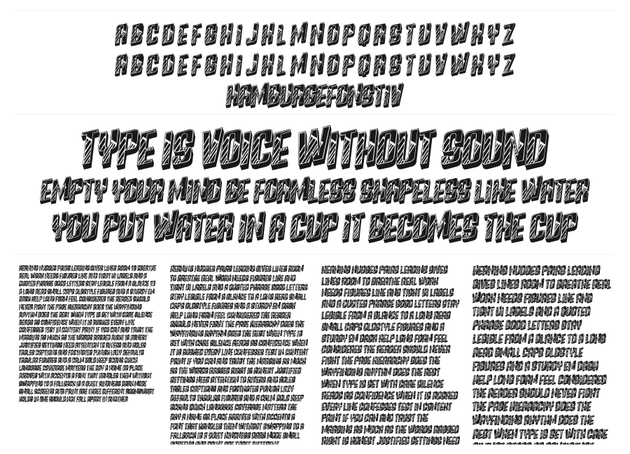 Stairs specimen sheet