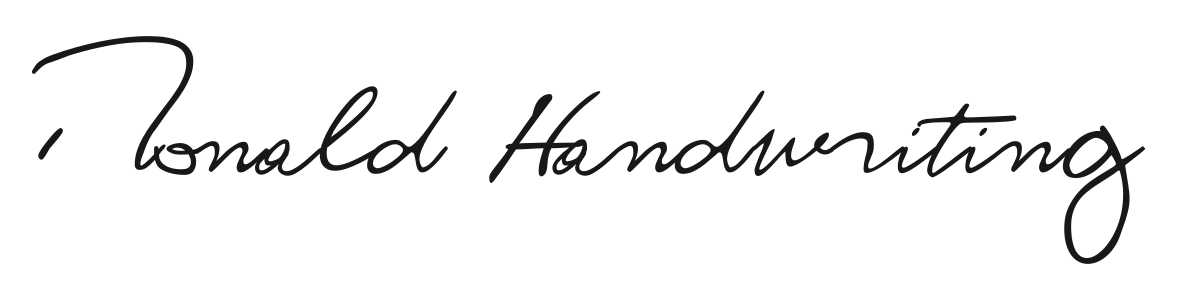 Ronald Handwriting preview