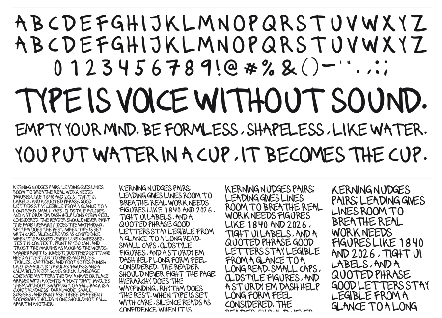 Runkmuskel specimen sheet