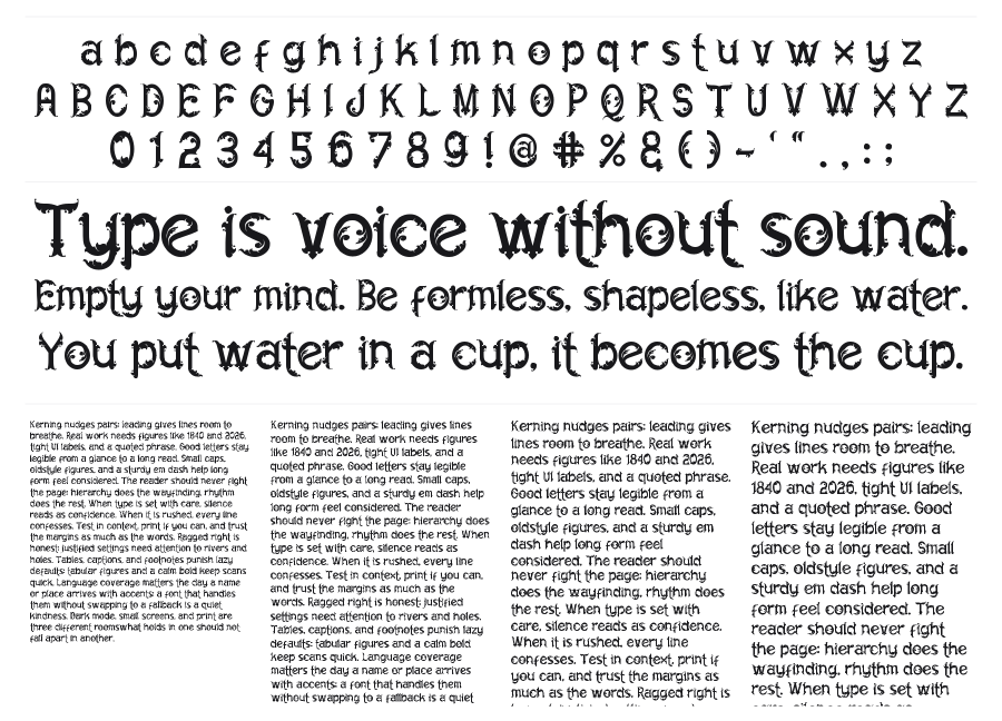Staff Roster Font Roster – FontToolbox