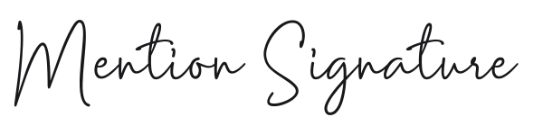 Mention Signature preview