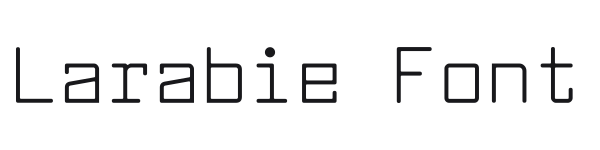 Larabie Font preview
