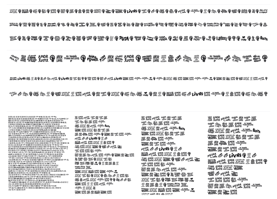 Femme specimen sheet