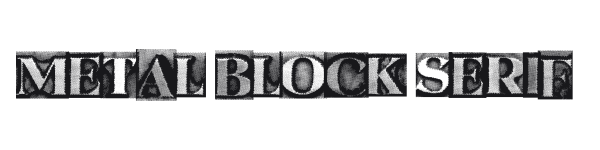 Metal Block Serif preview