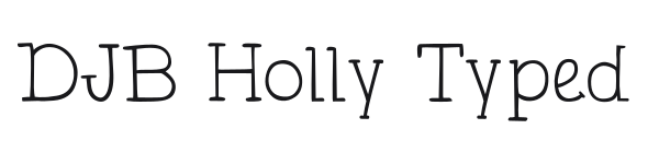 DJB Holly Typed preview