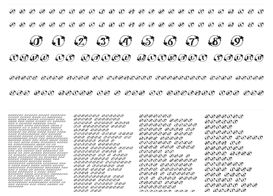 Hearth Love specimen sheet