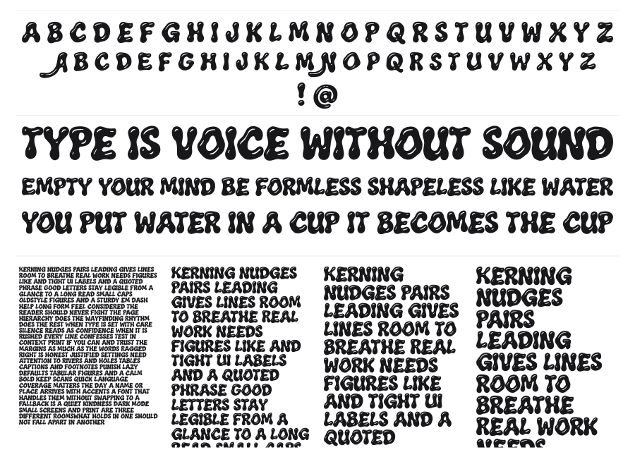 Acidrop specimen sheet