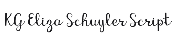 KG Eliza Schuyler Script preview