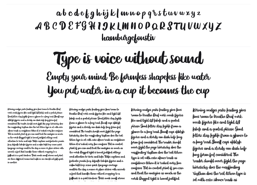 Hiltobe specimen sheet