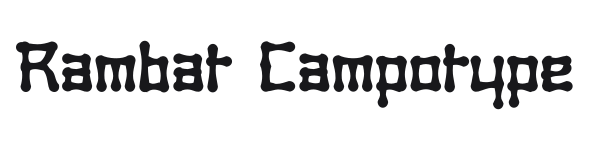 Rambat Campotype preview