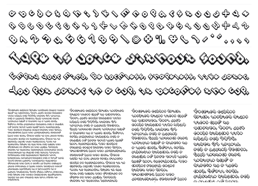Plonbic specimen sheet