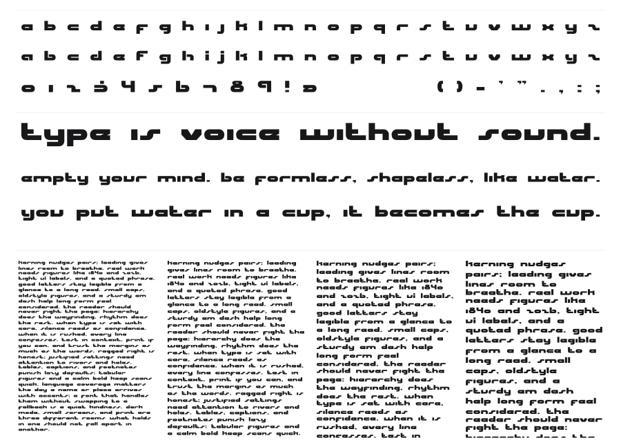 Uni-Sol specimen sheet