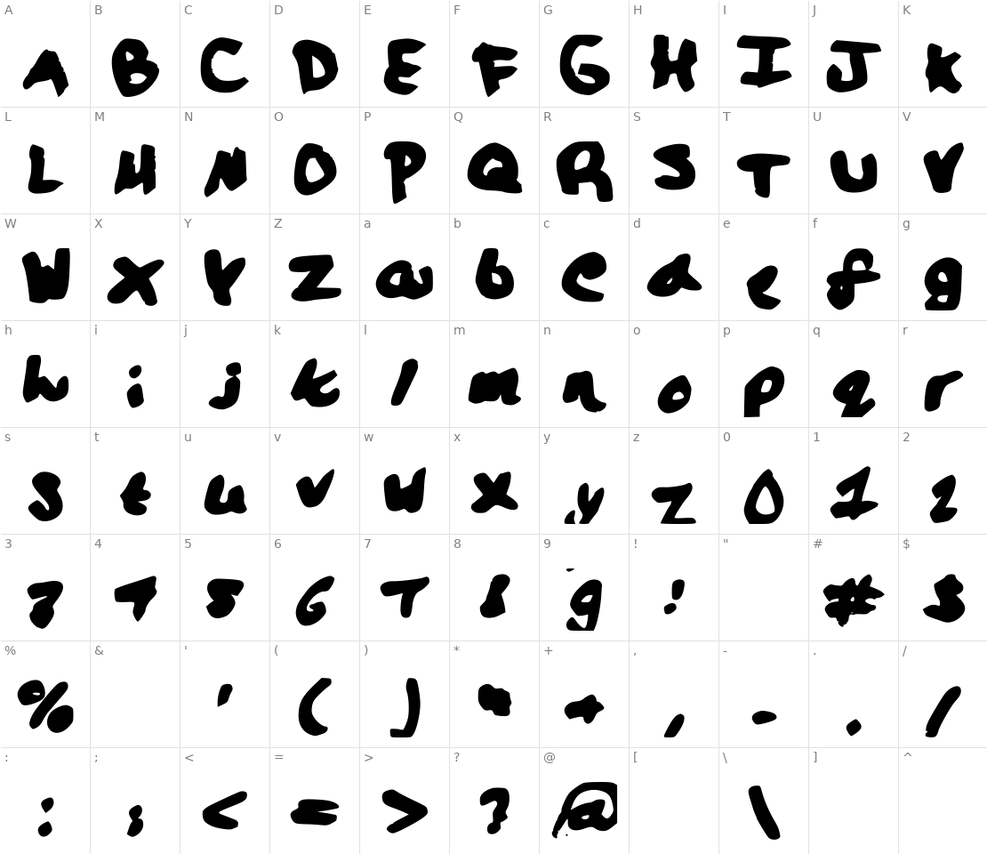 Character set for Lalaland