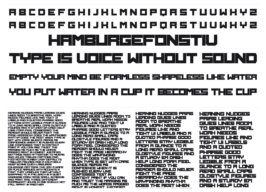 Frula specimen sheet