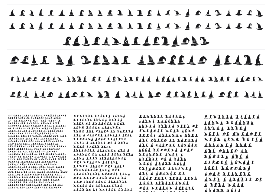 Witch Hat specimen sheet