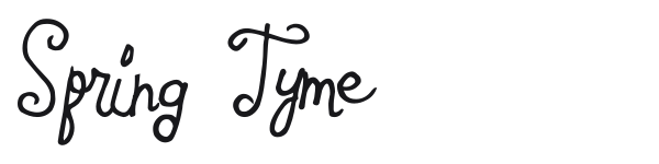 Spring Tyme preview