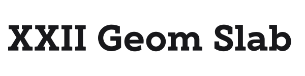 XXII Geom Slab preview
